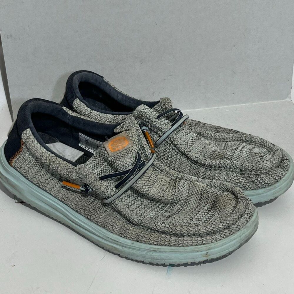 Hey Dude Men's Sky Blue Wally H2O Mesh Casual Slip On‎ Loafers Shoes Size 9